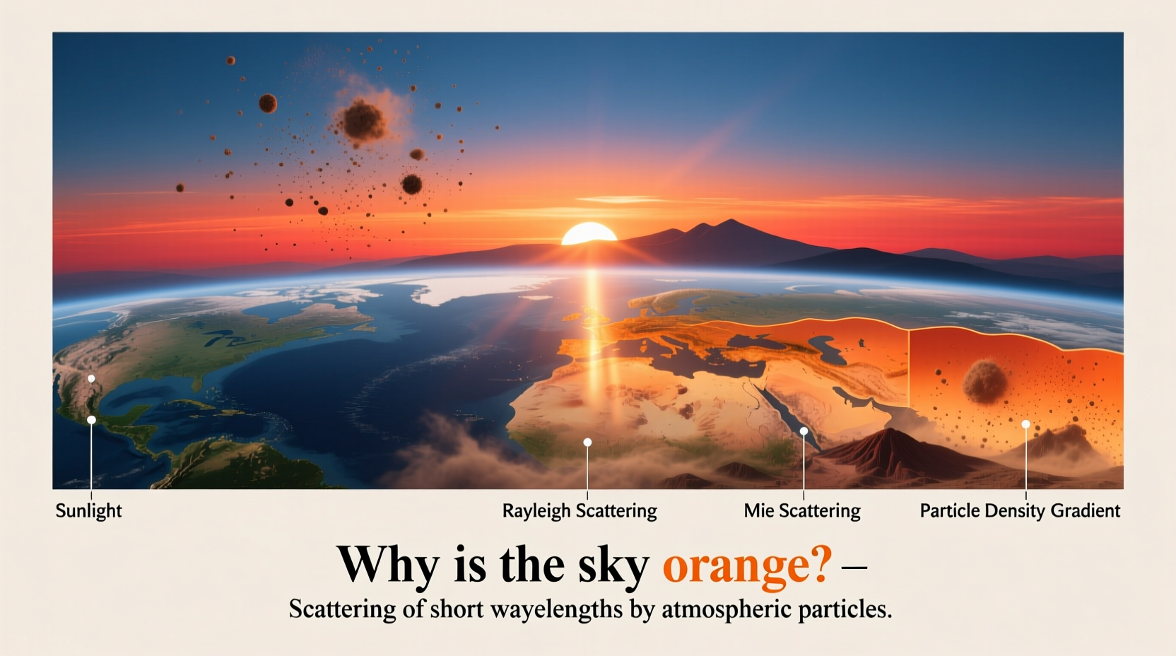 why is the sky orange understanding atmospheric optics
