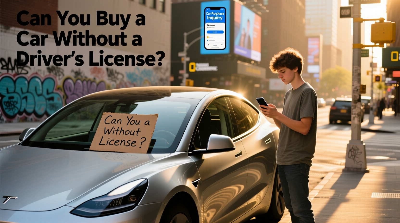 can i buy a car without driving licence