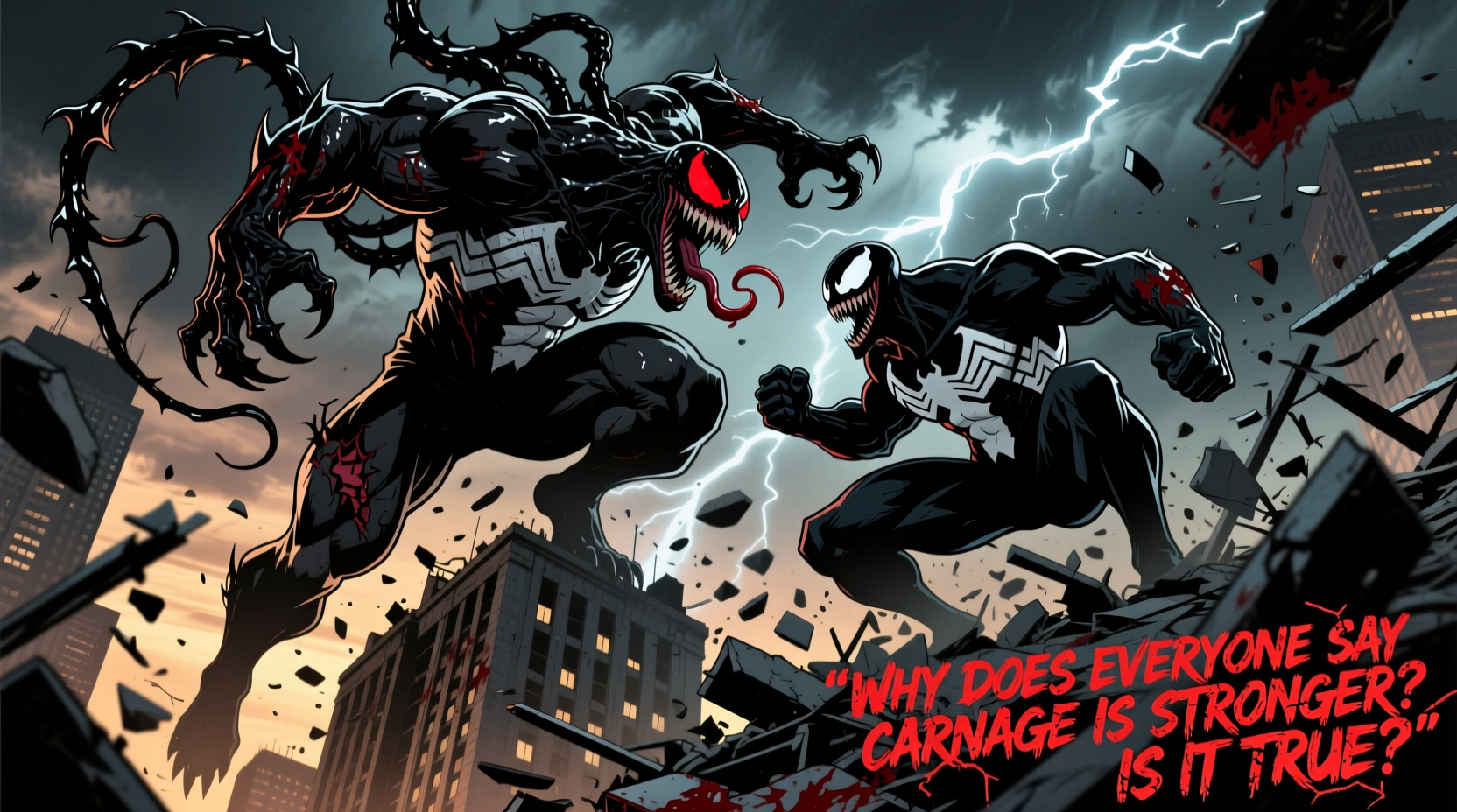 carnage vs venom why does everyone say carnage is stronger is it true