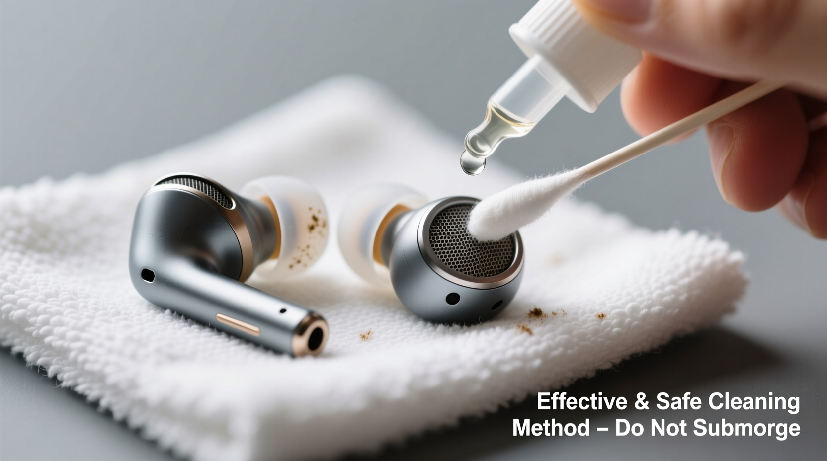 effective and safe methods to clean semi in ear bluetooth earphones without damage