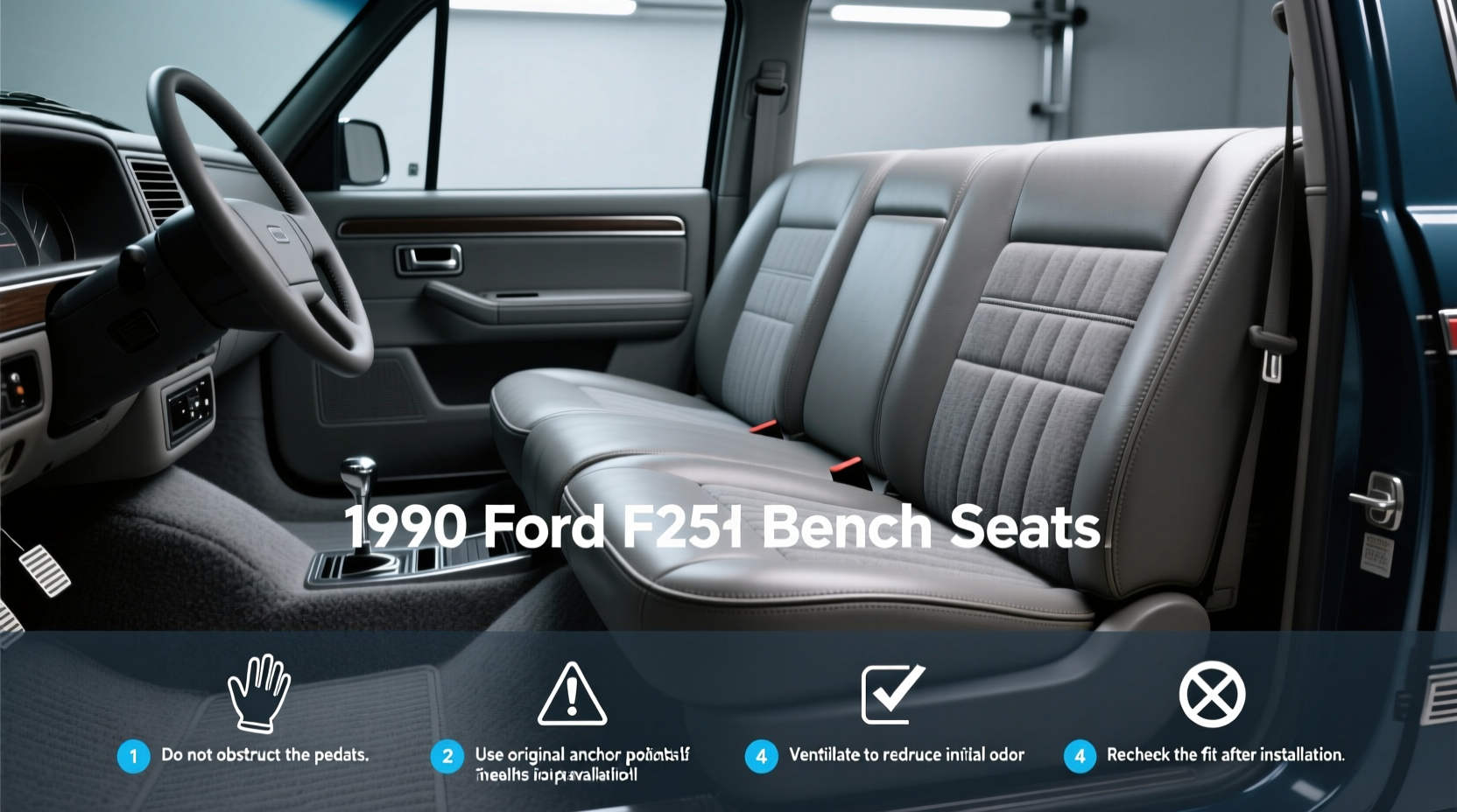 1990 ford f250 bench seat covers