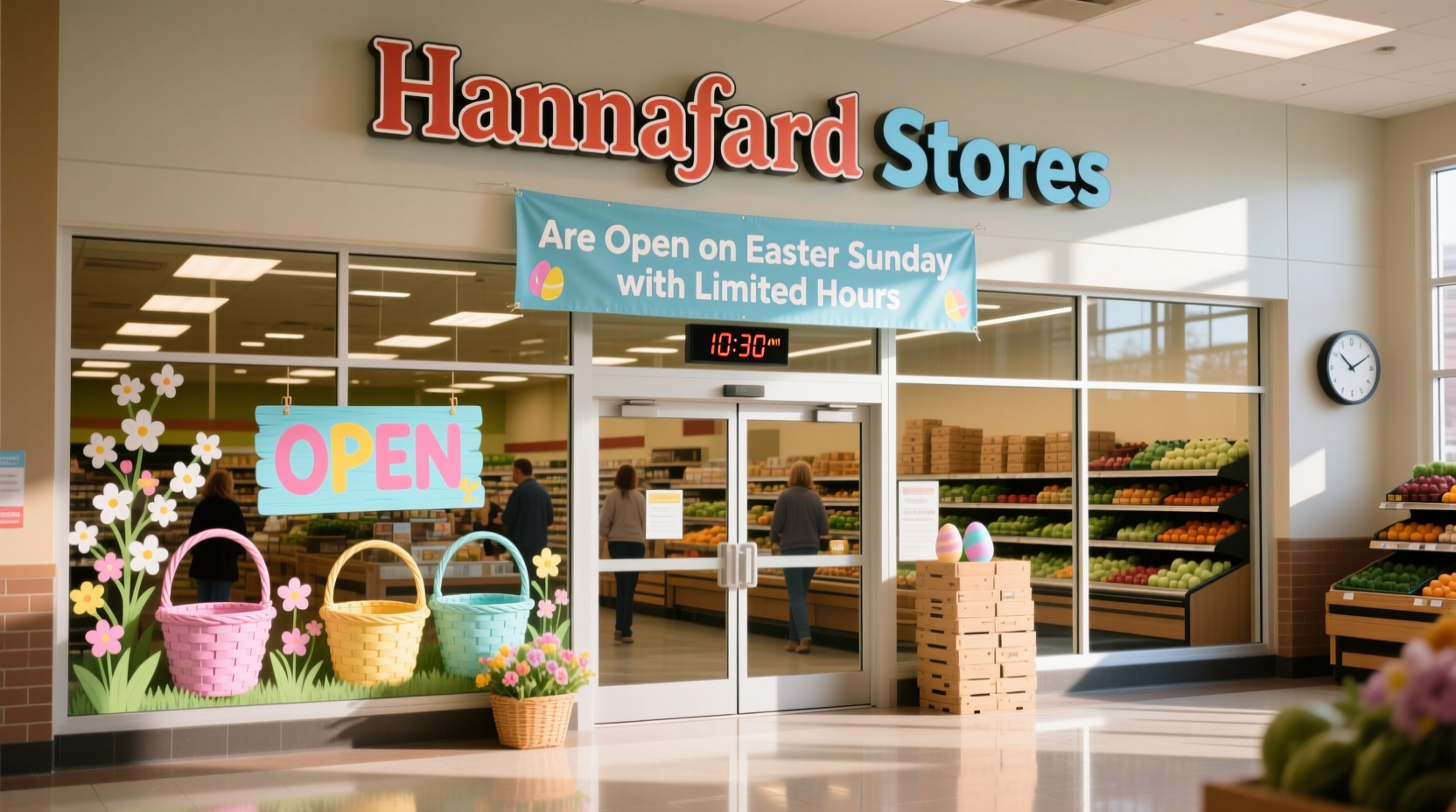 is hannafords open on easter sunday