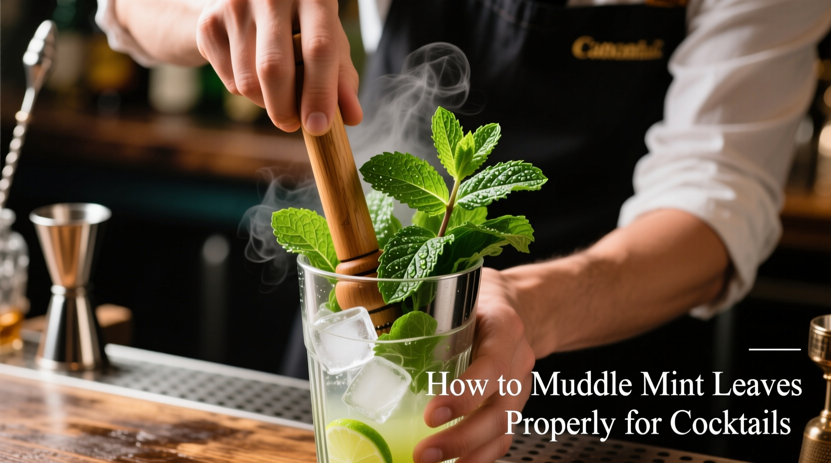 how to muddle mint leaves