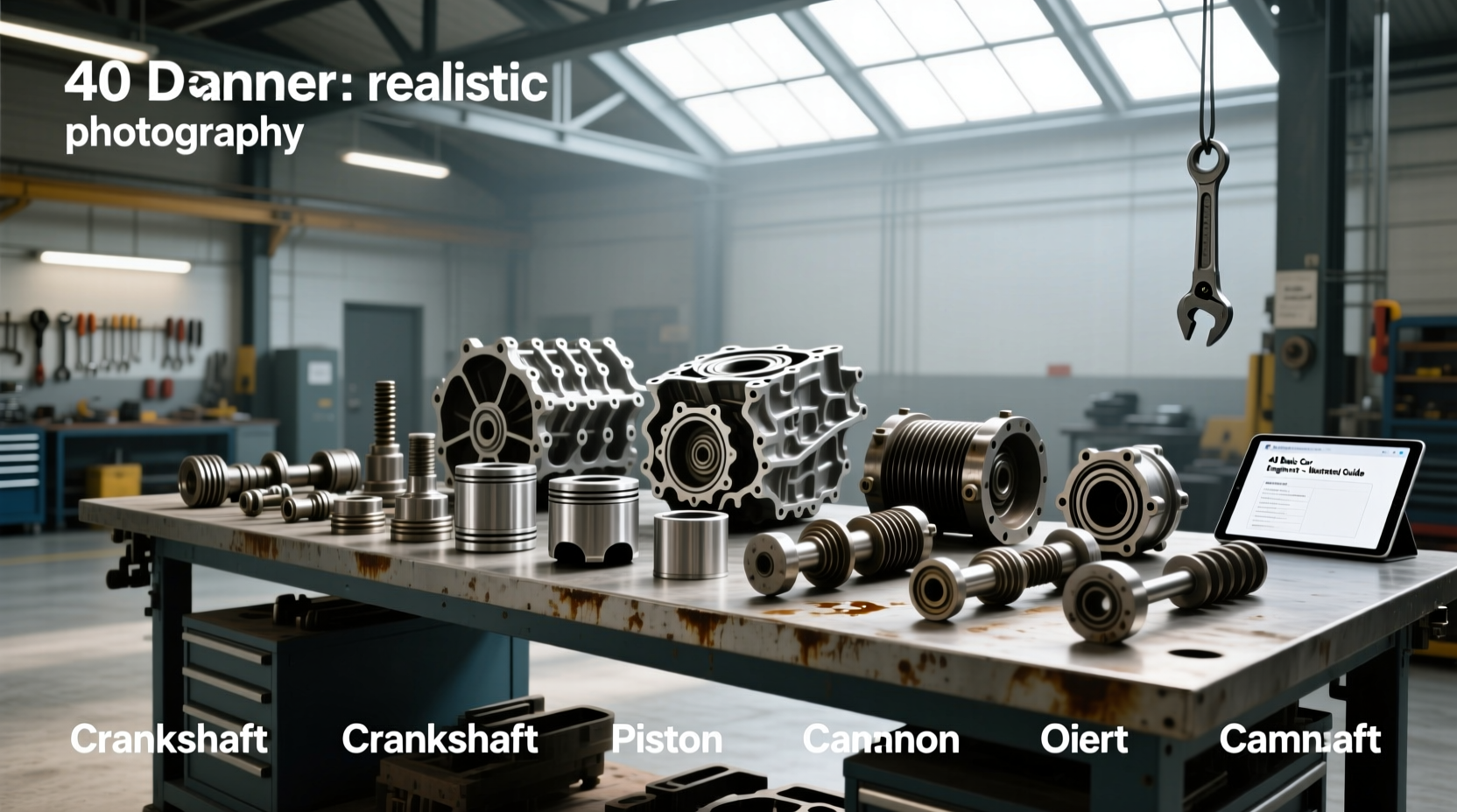 How to Choose Car Parts Names with Pictures PDF: 40 Basic Engine Parts Buying Guide