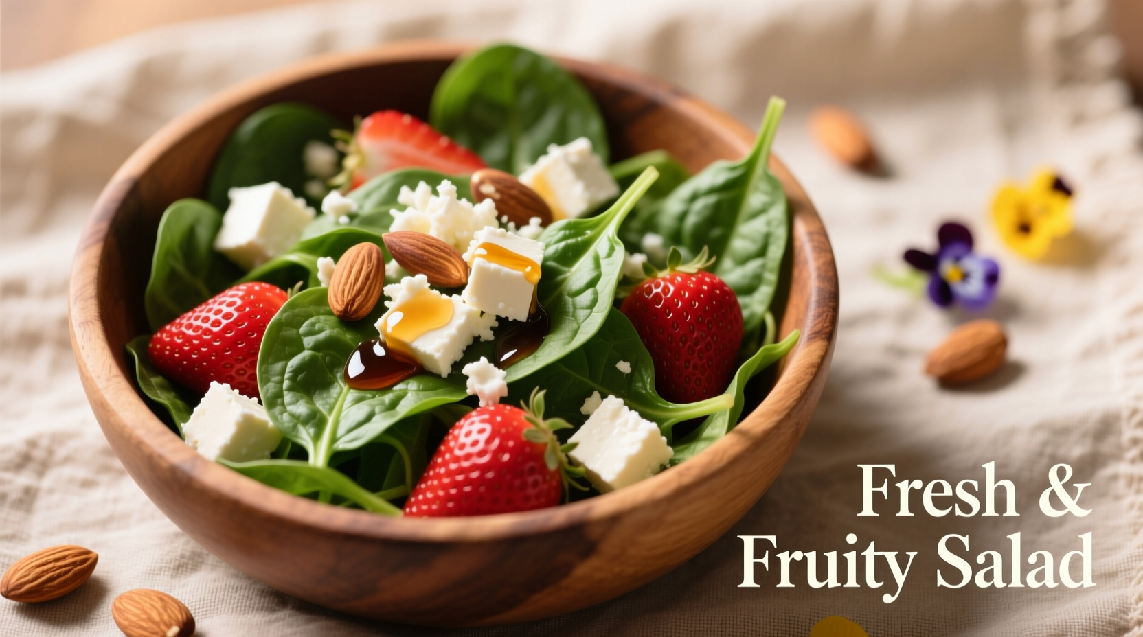 Perfect Strawberry Spinach Salad with Feta Cheese Recipe