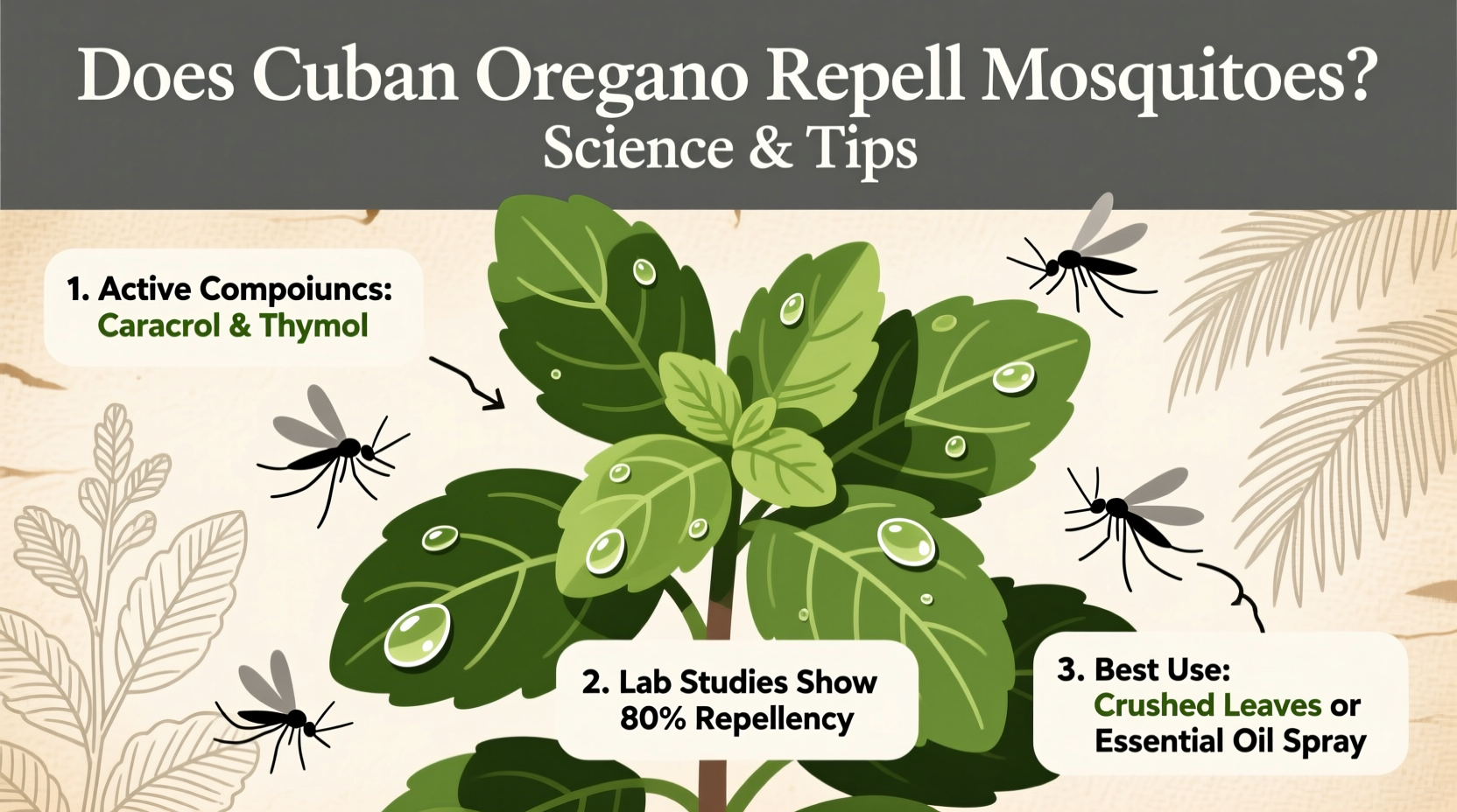 Does Cuban Oregano Repel Mosquitoes? Science & Tips