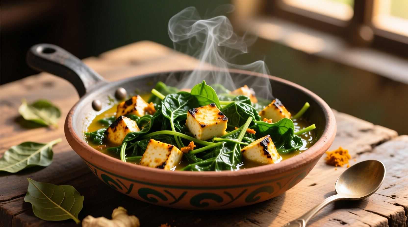 spinach with paneer