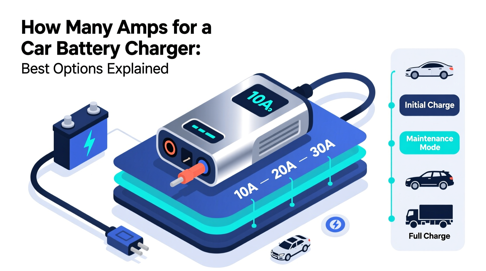 how many amps car battery charger