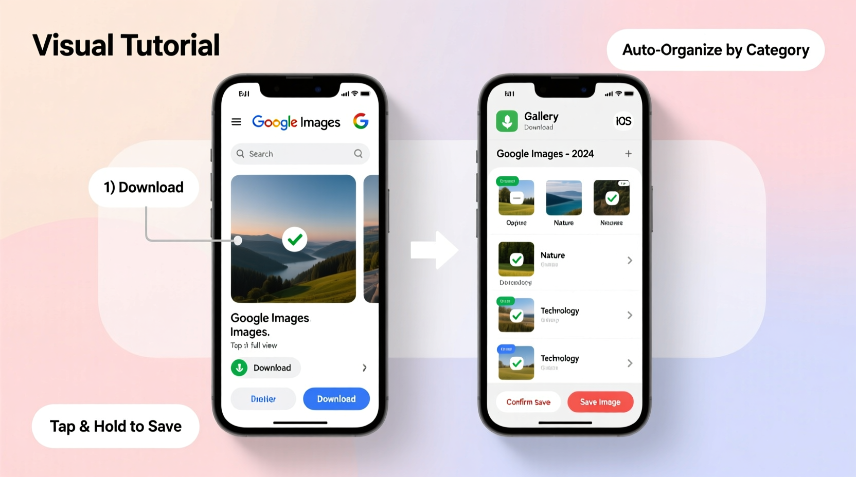 how to easily download and organize google images on your mobile phone gallery