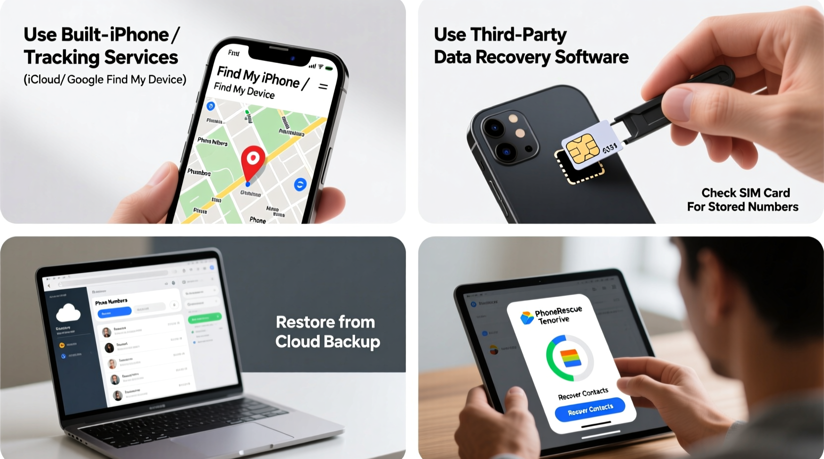 effective methods to recover phone numbers from a lost mobile device