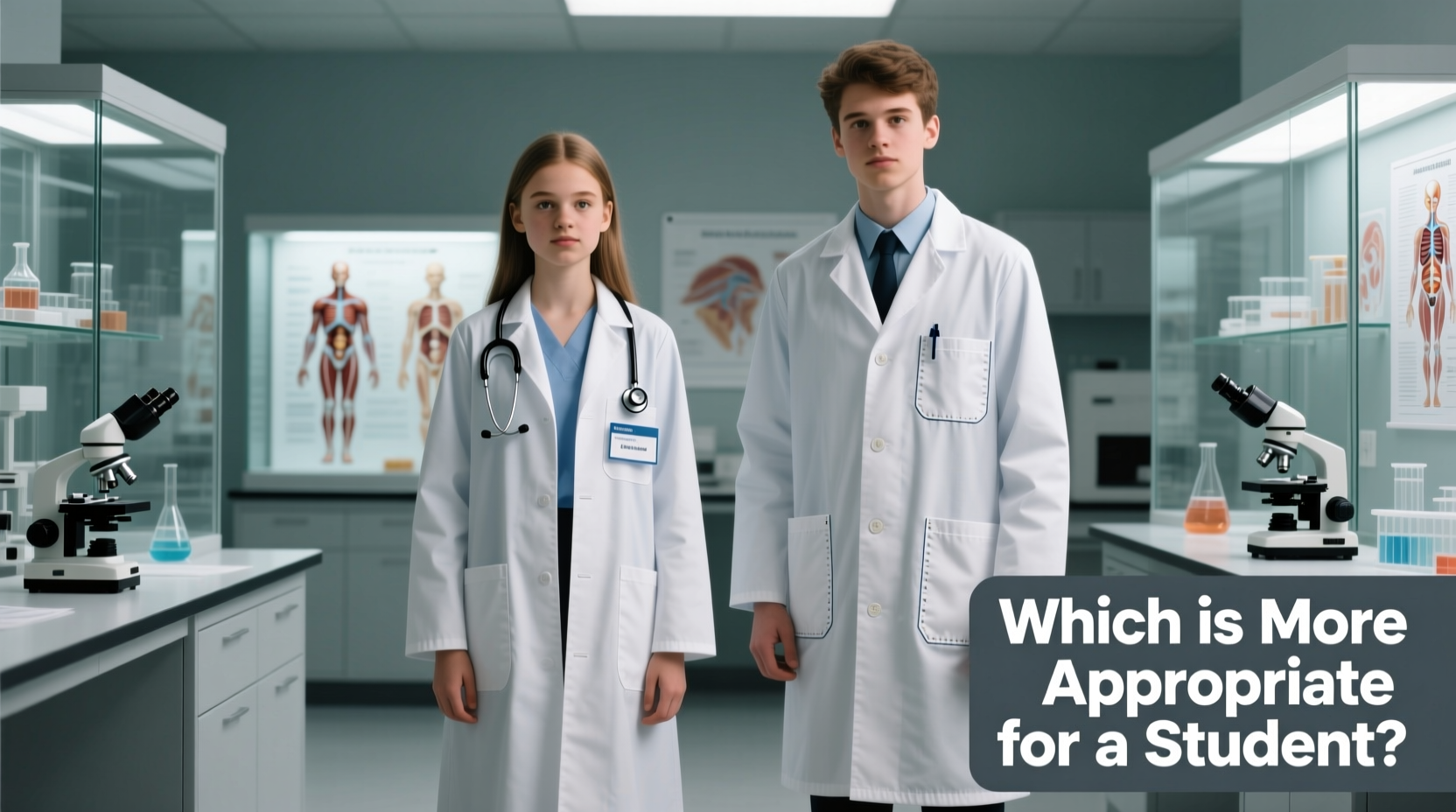 medical coat or lab coat which one is more appropriate for a student