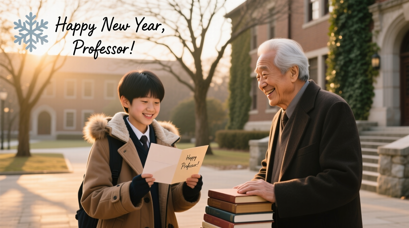 how to wish happy new year to your professor