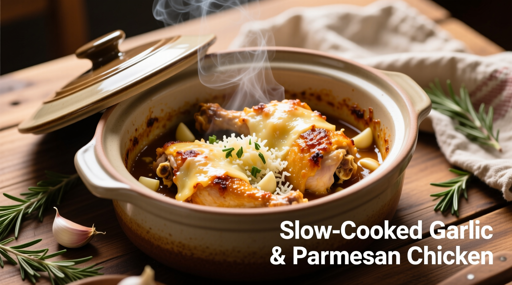 slow cooker garlic and parmesan chicken