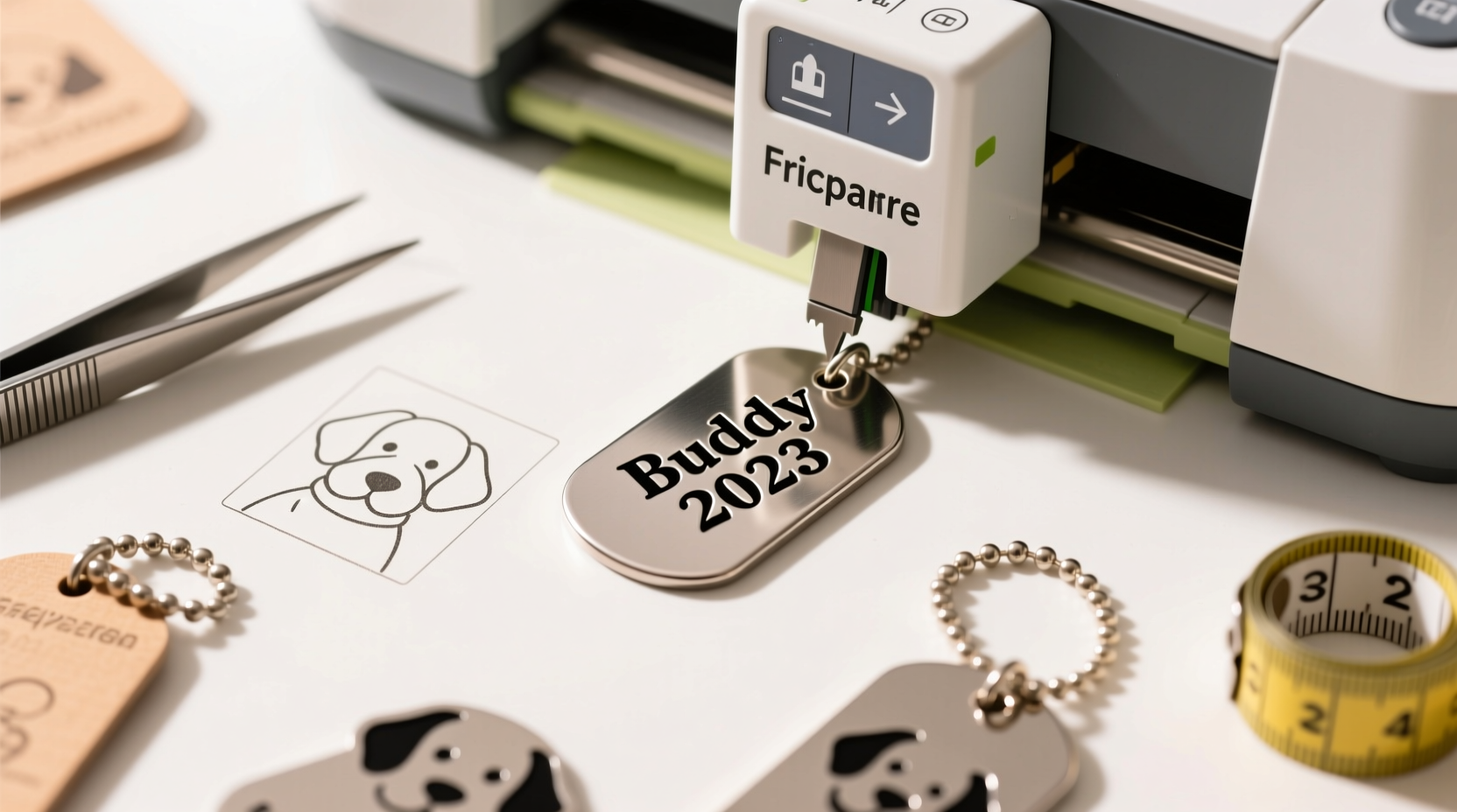 mastering dog tag engraving step by step guide with cricut explore 2 for personalized gifts