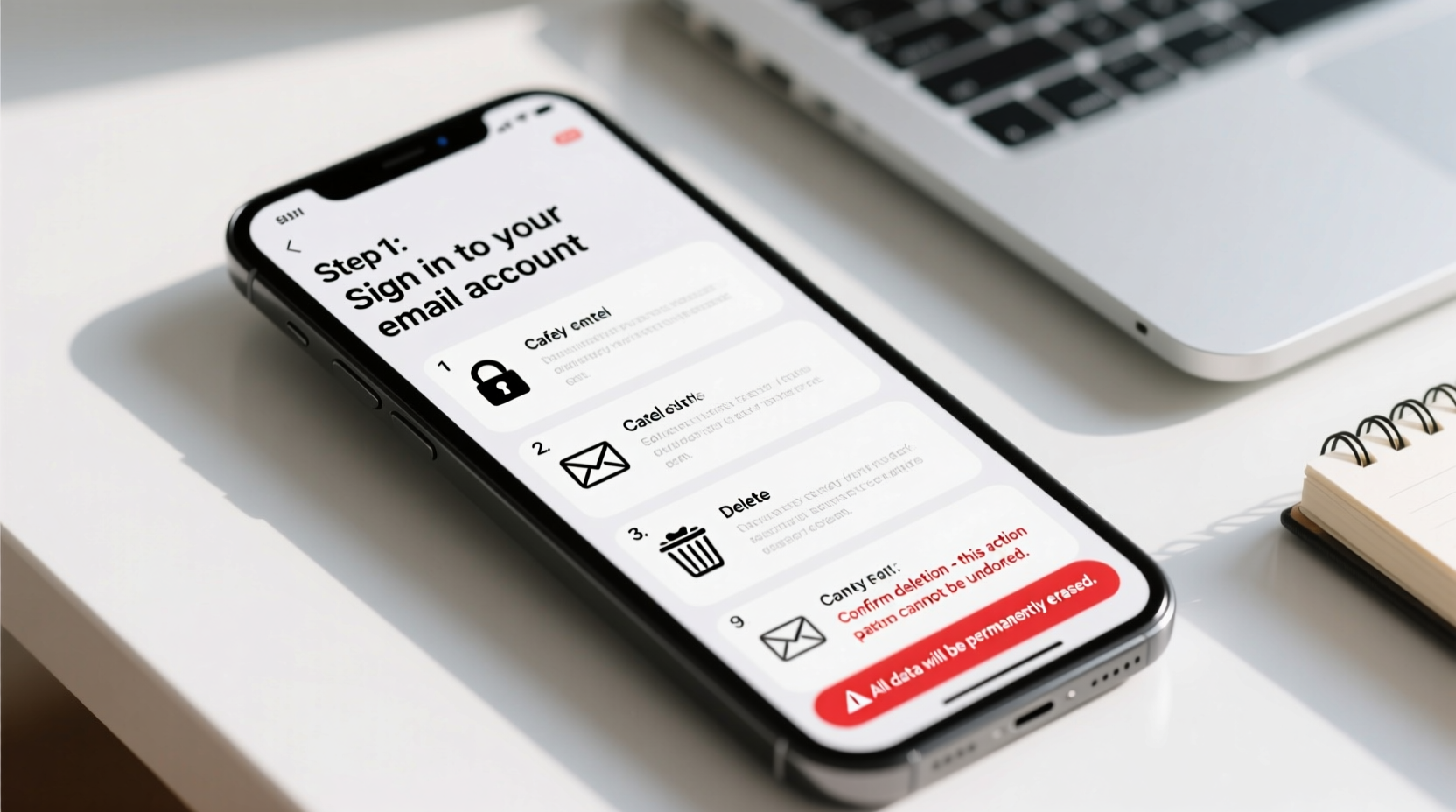 step by step guide how to safely cancel and delete your email account without losing data