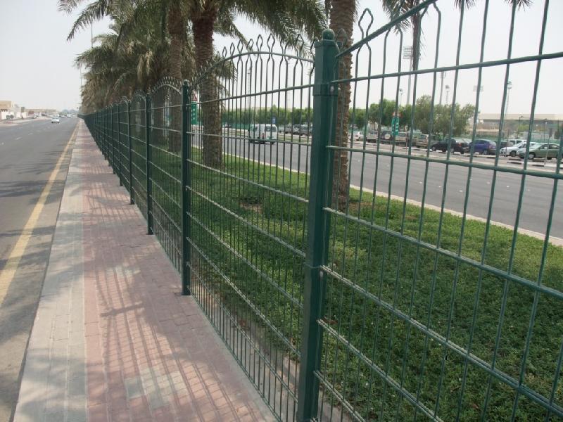 Jardim barato Mesh Double Horizontal Wire Fence revestido pó da casa do preço