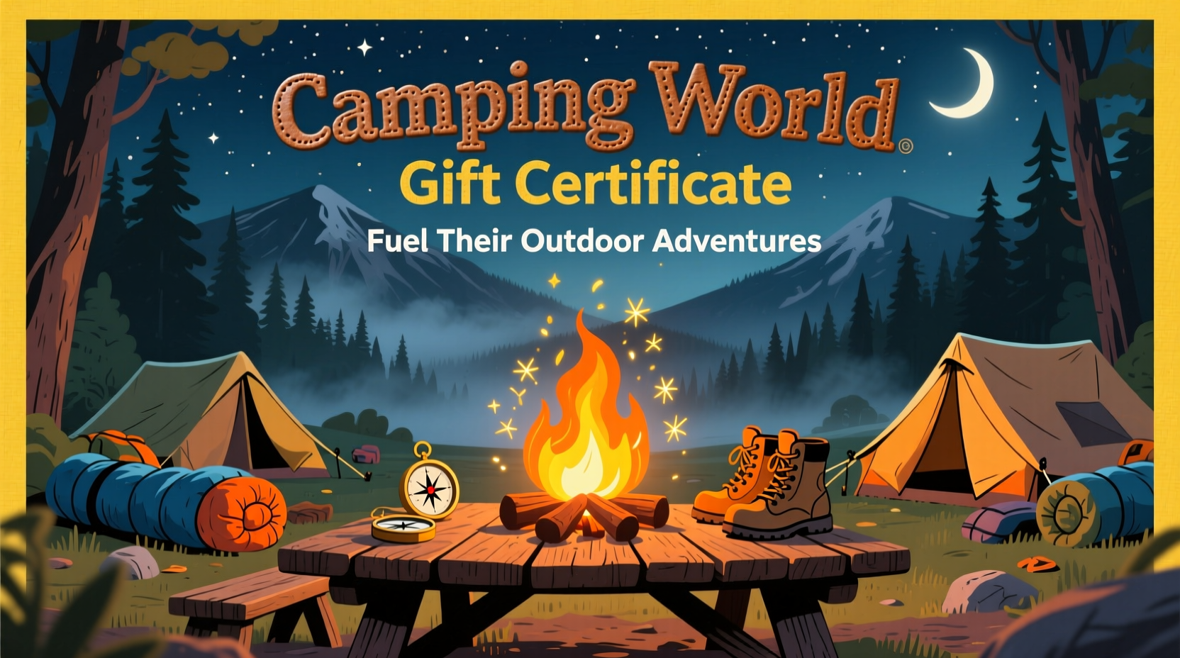 camping world gift certificate fuel their outdoor adventures