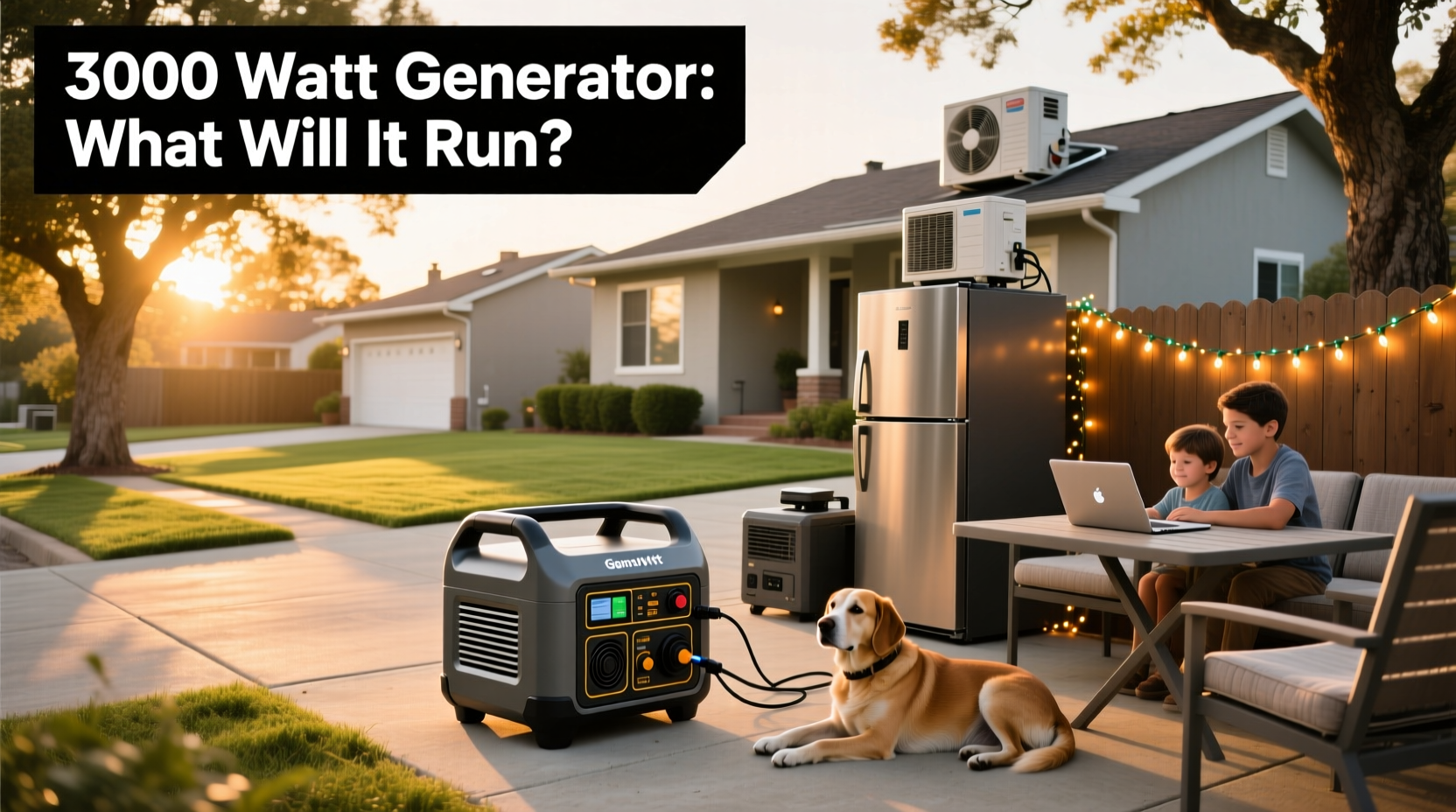 3000w generator what it can can’t run