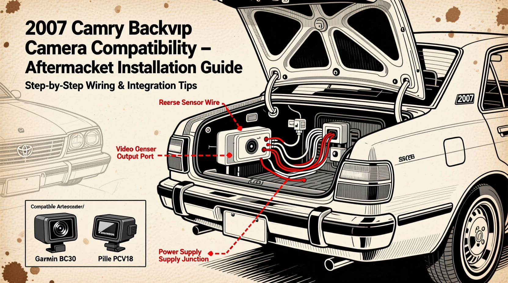 camry 2007 backup camera compatibility