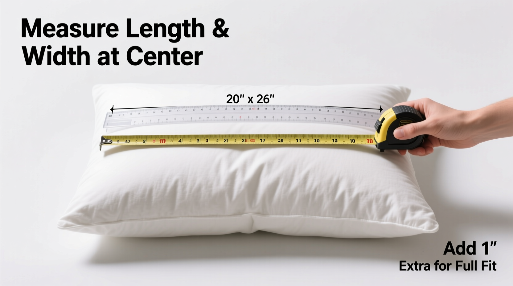 how to accurately measure your pillow for a flawless cover fit every time