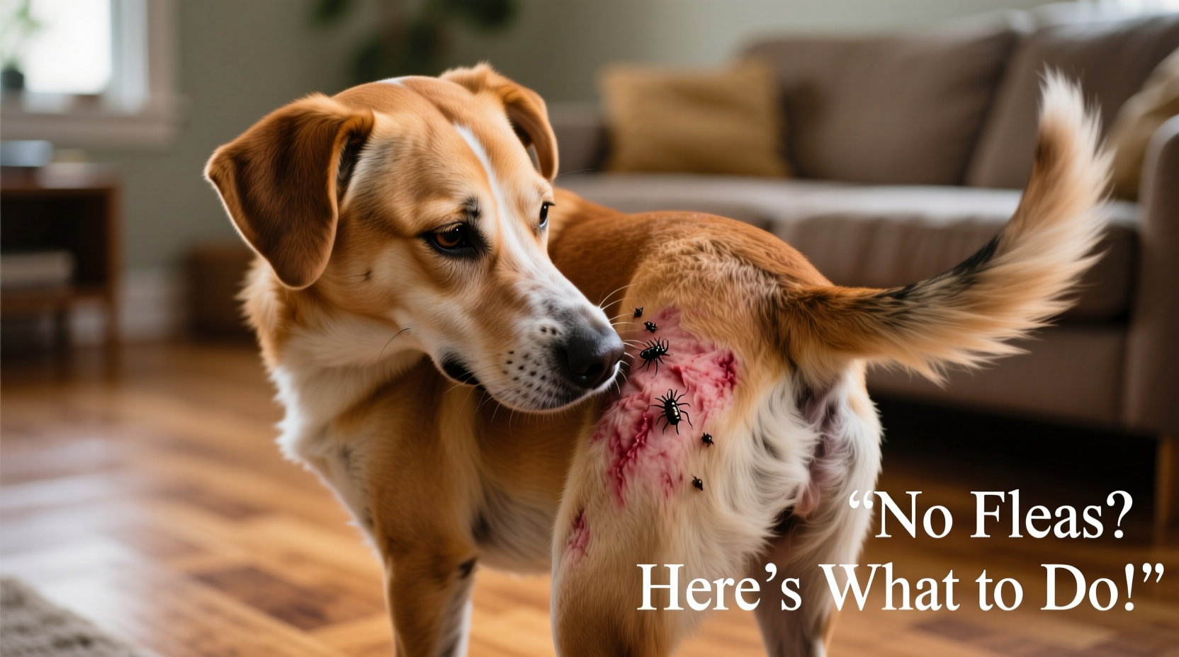 dog itching but no fleas reasons what to do