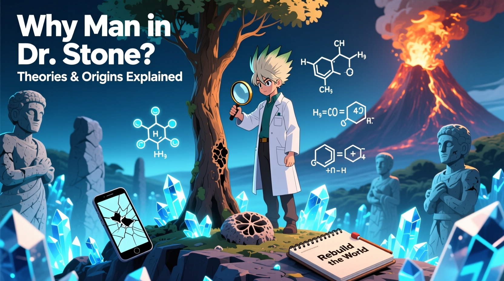 why man in dr stone theories origin and role explained