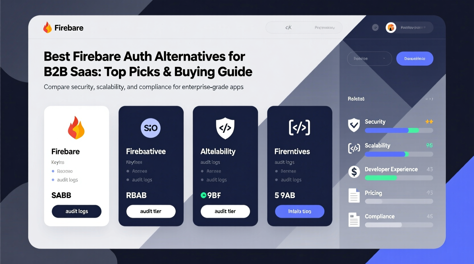 which firebase auth alternative offers better support for b2b saas