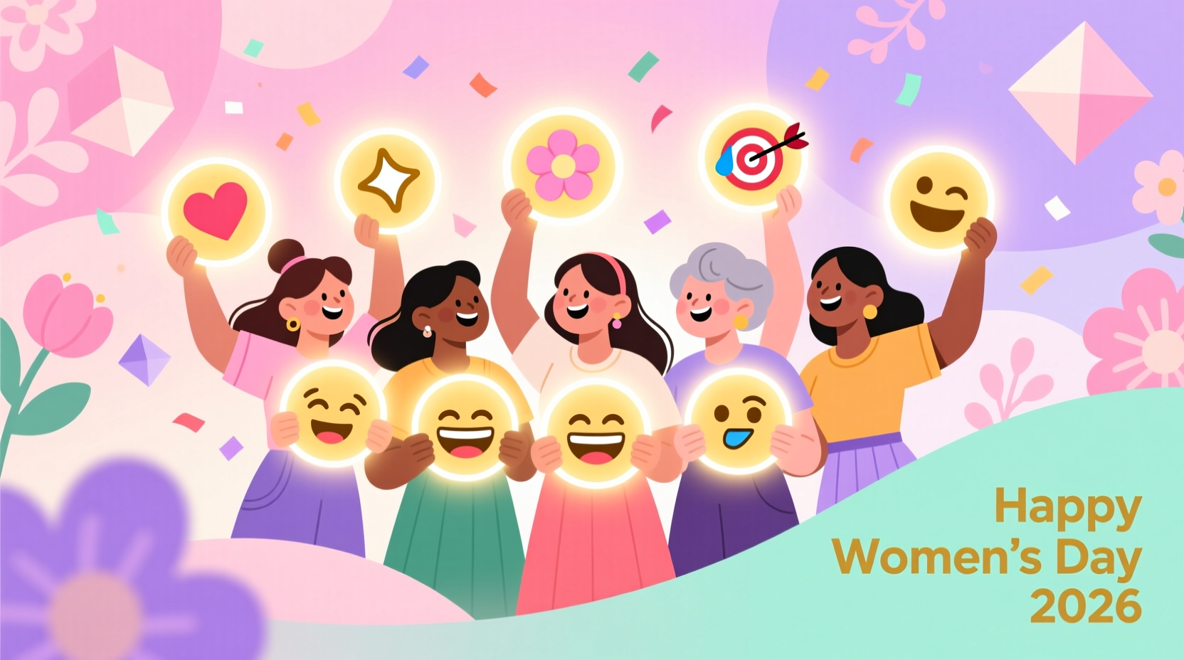 happy womens day emoji