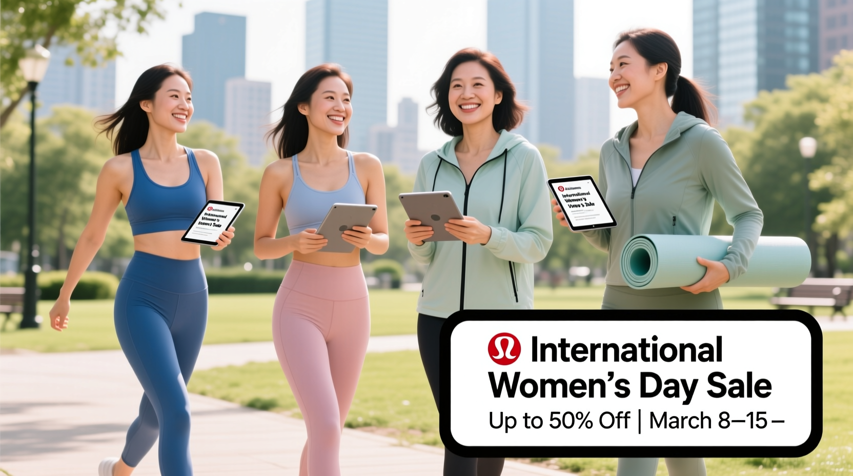 lululemon international womens day sale
