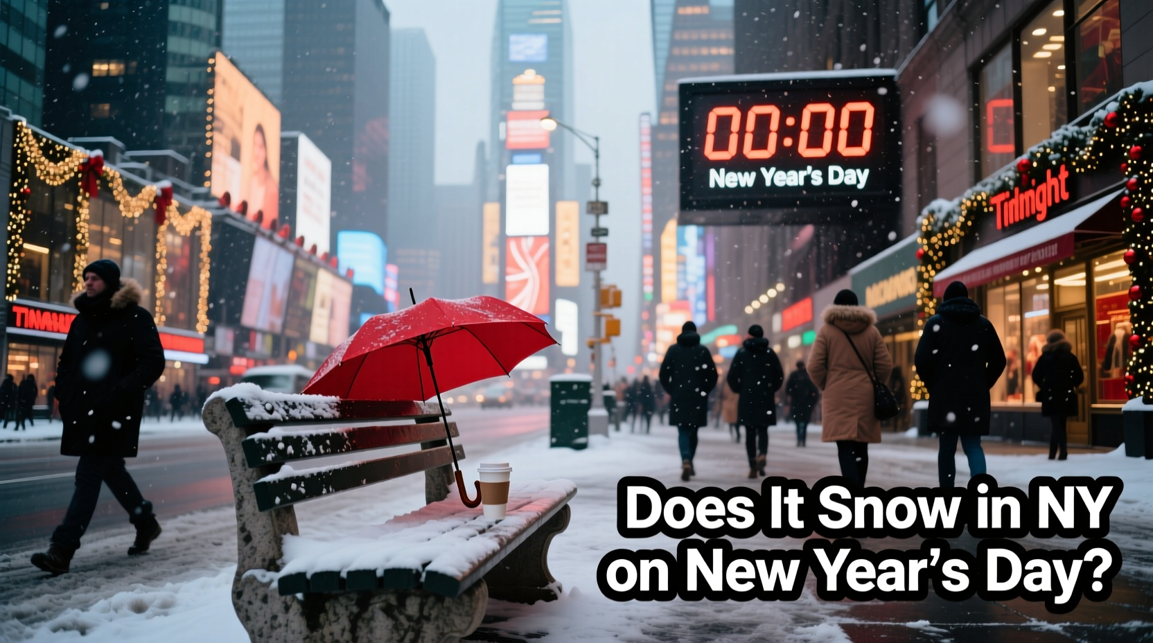 does it snow in ny on new year