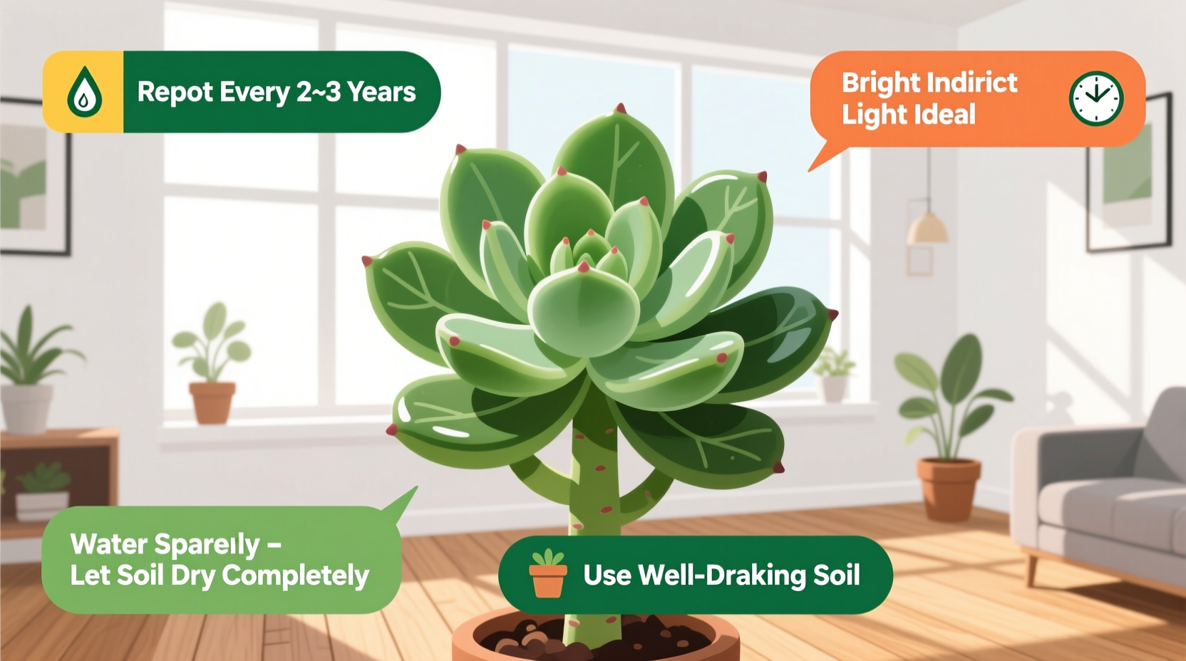 how to care for jade plant indoor