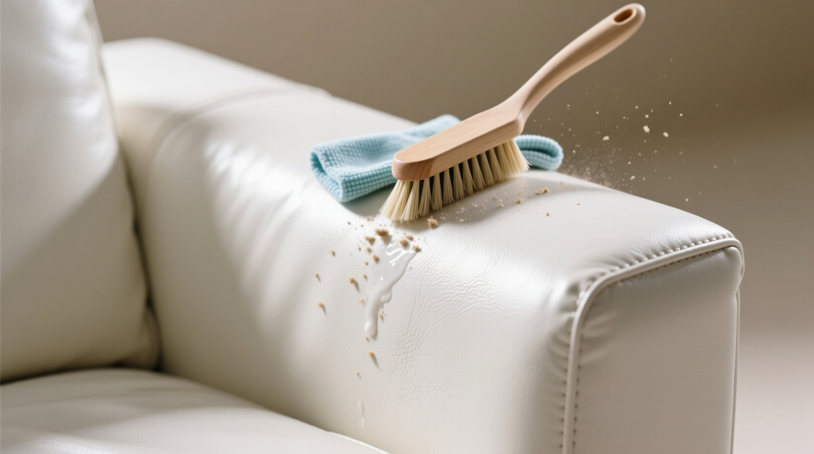 how to clean white leather