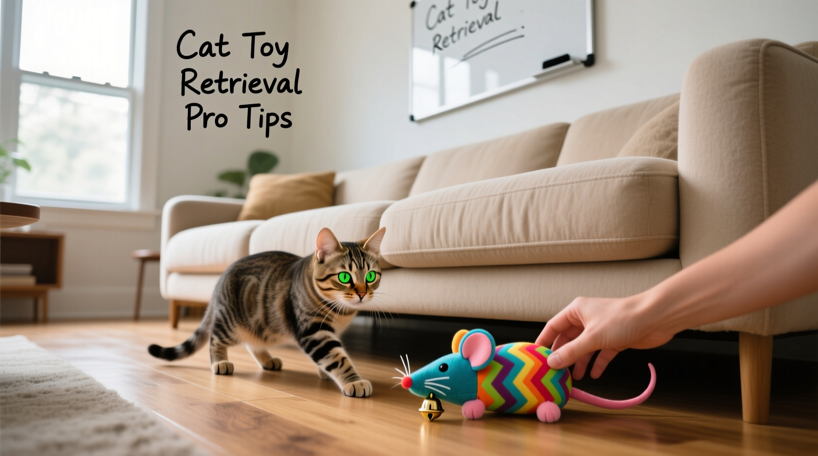 effective strategies to prevent cat toys from disappearing under the couch