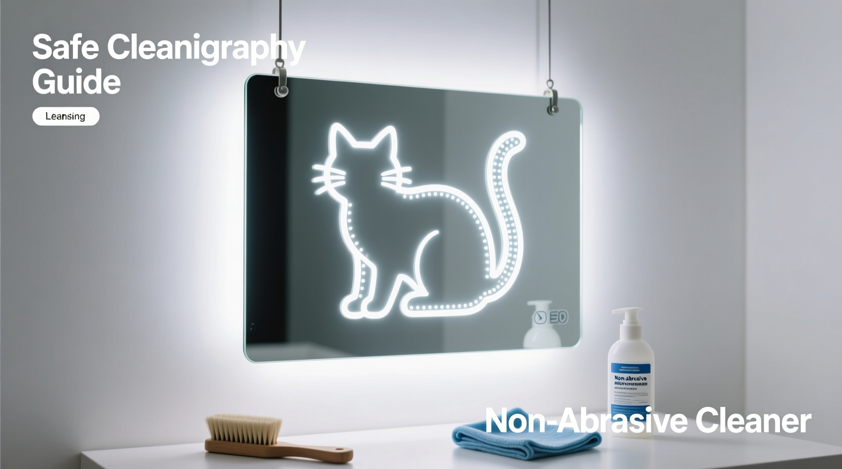 effective techniques to safely clean and maintain your led cat mirror sign