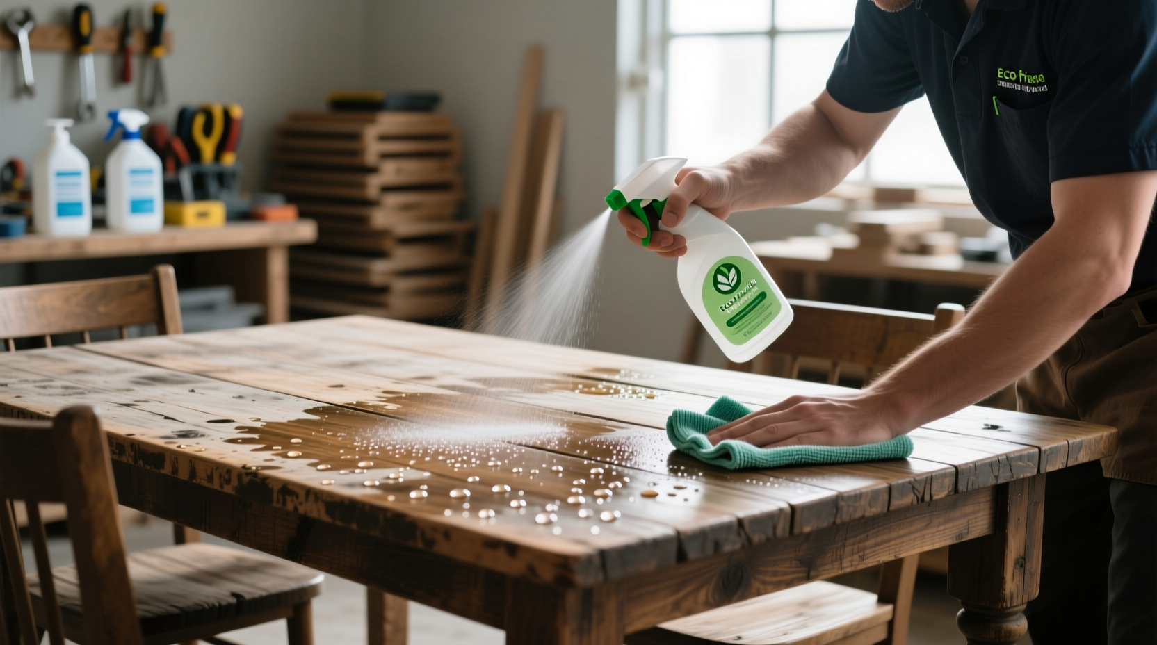 clean and disinfect used furniture