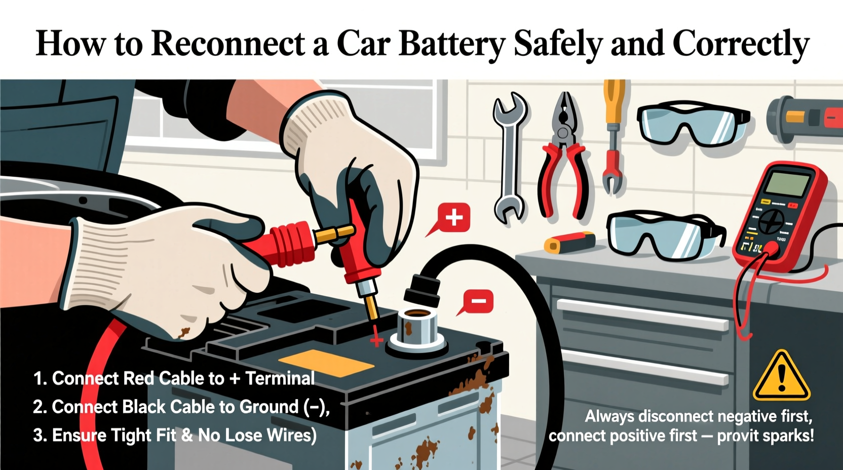 how do you reconnect a car battery