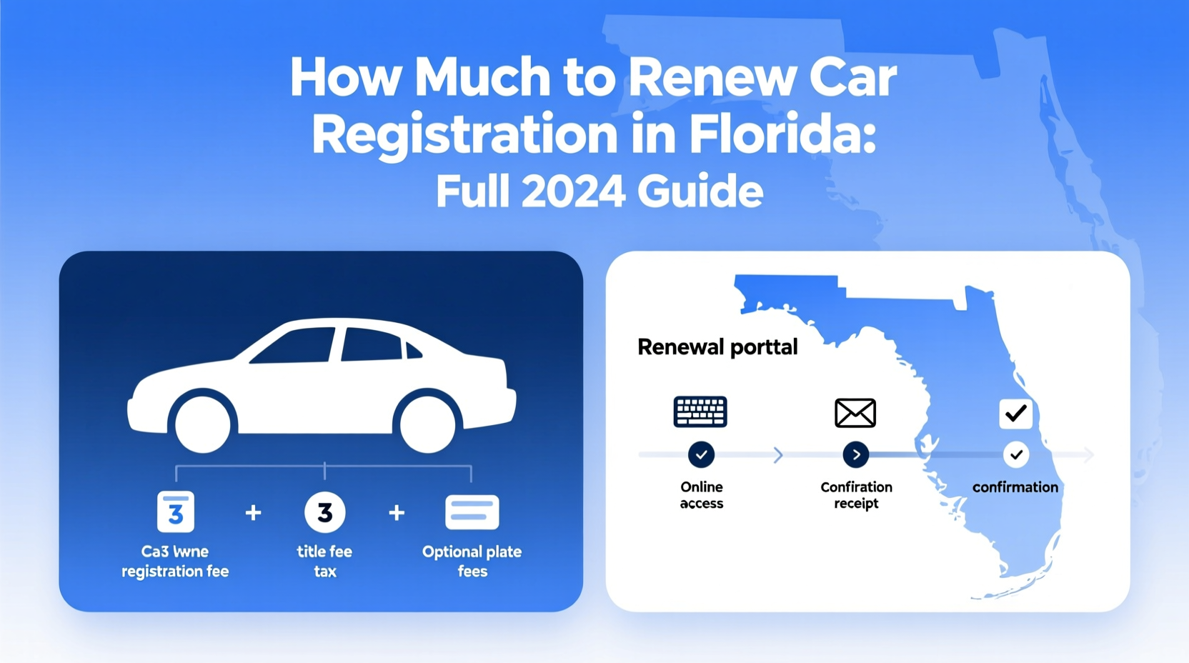 how much to renew car registration in florida