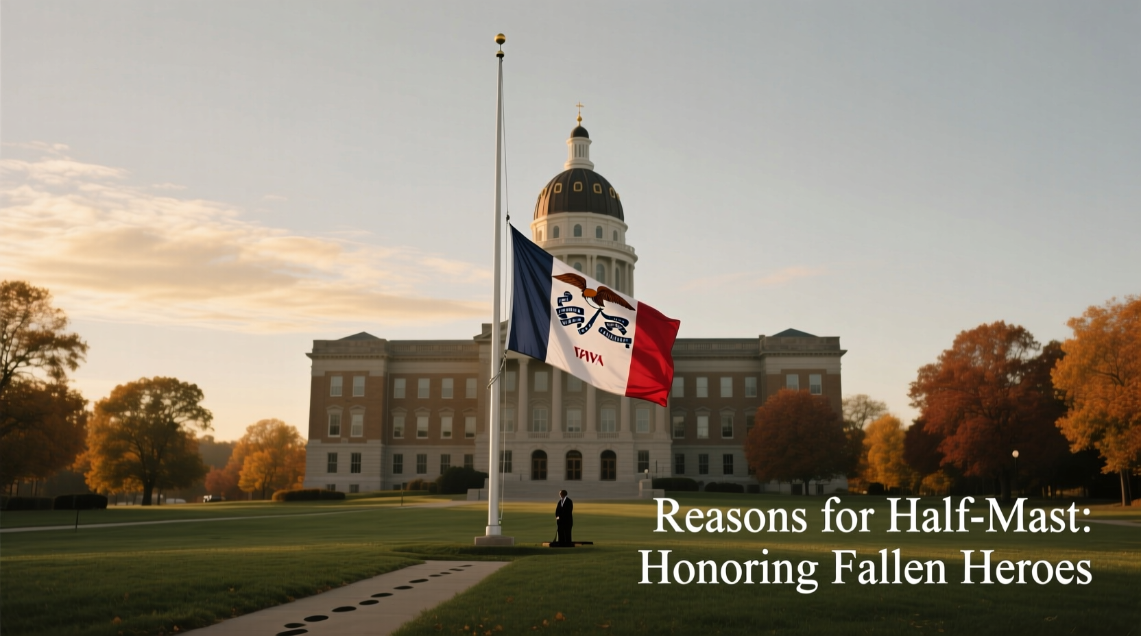 why are iowa flags at half mast reasons explained