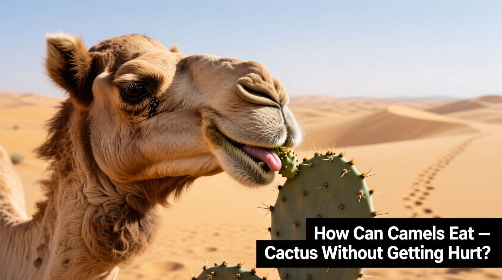 how can camels eat cactus