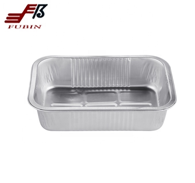 1000ml Takeaway Food Freezer Colored Aluminum Foil Pans With Plastic Cover
