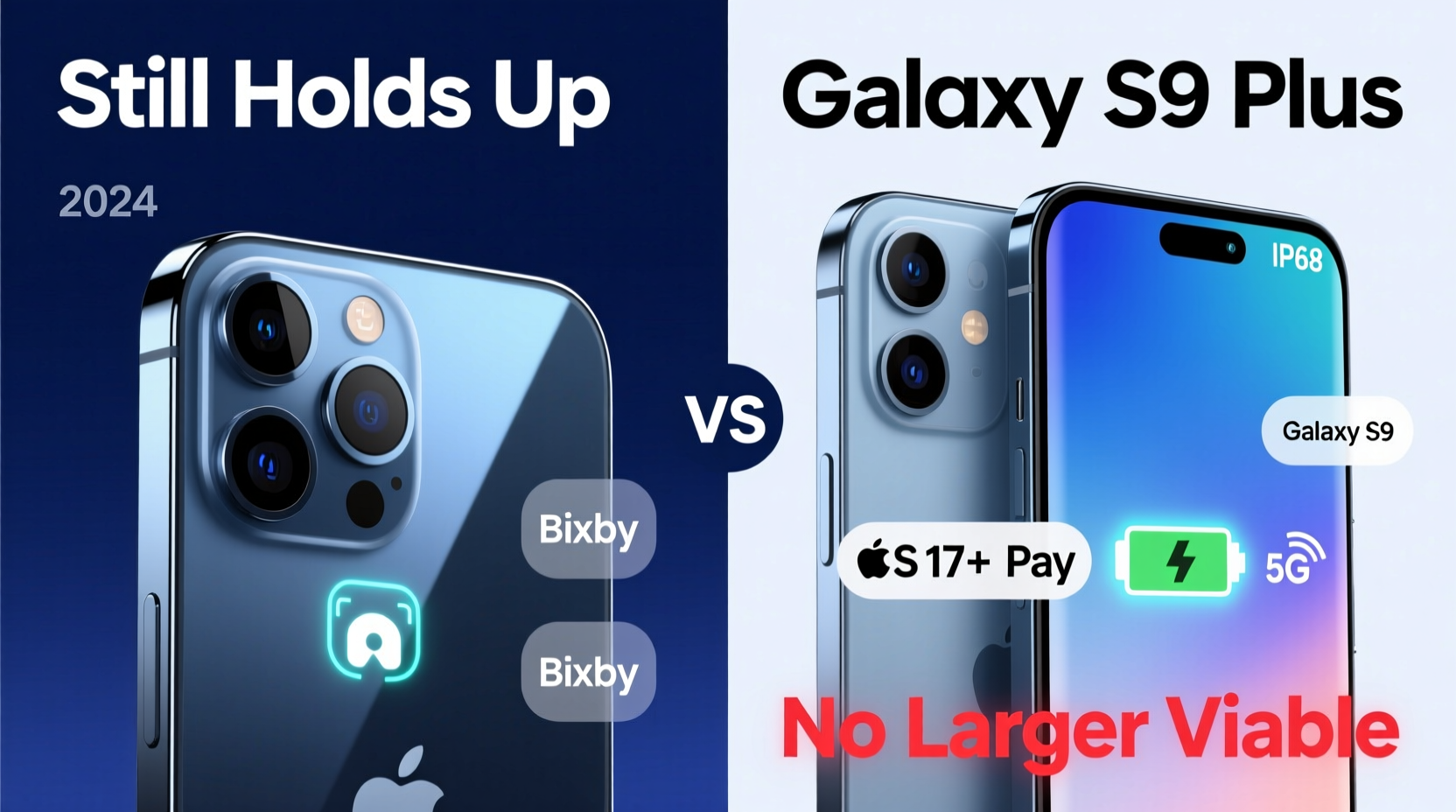 iphone x or galaxy s9 plus in 2024 which still holds up and which doesnt