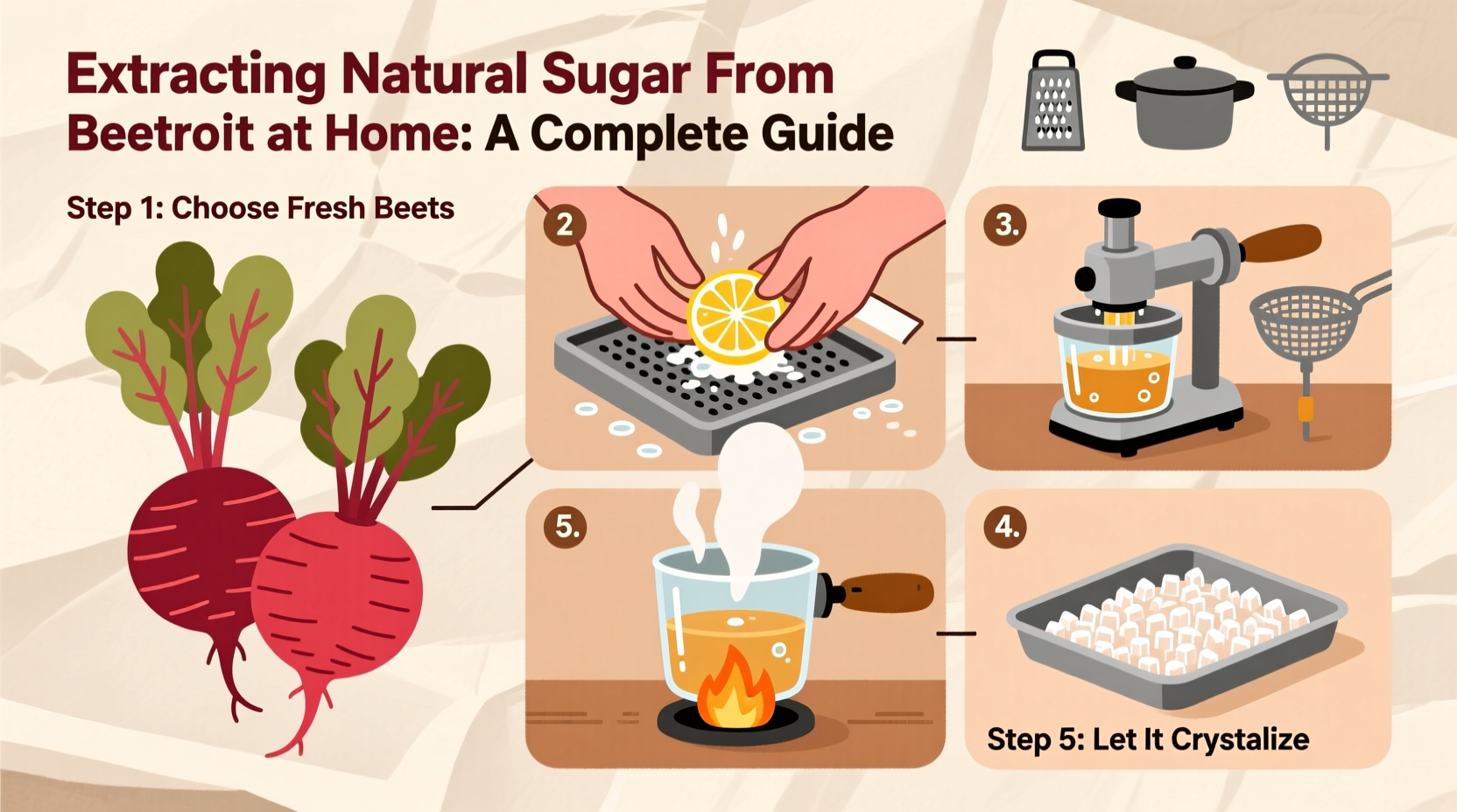 a complete guide to extracting natural sugar from beetroot at home