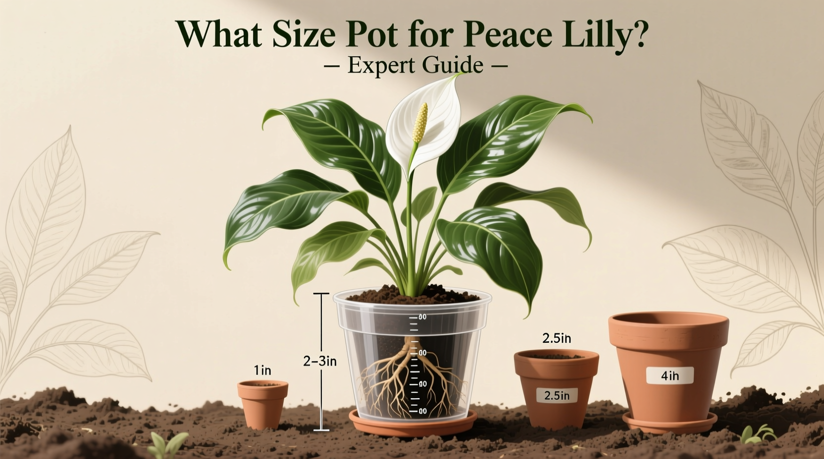 What Size Pot for Peace Lily? Expert Guide