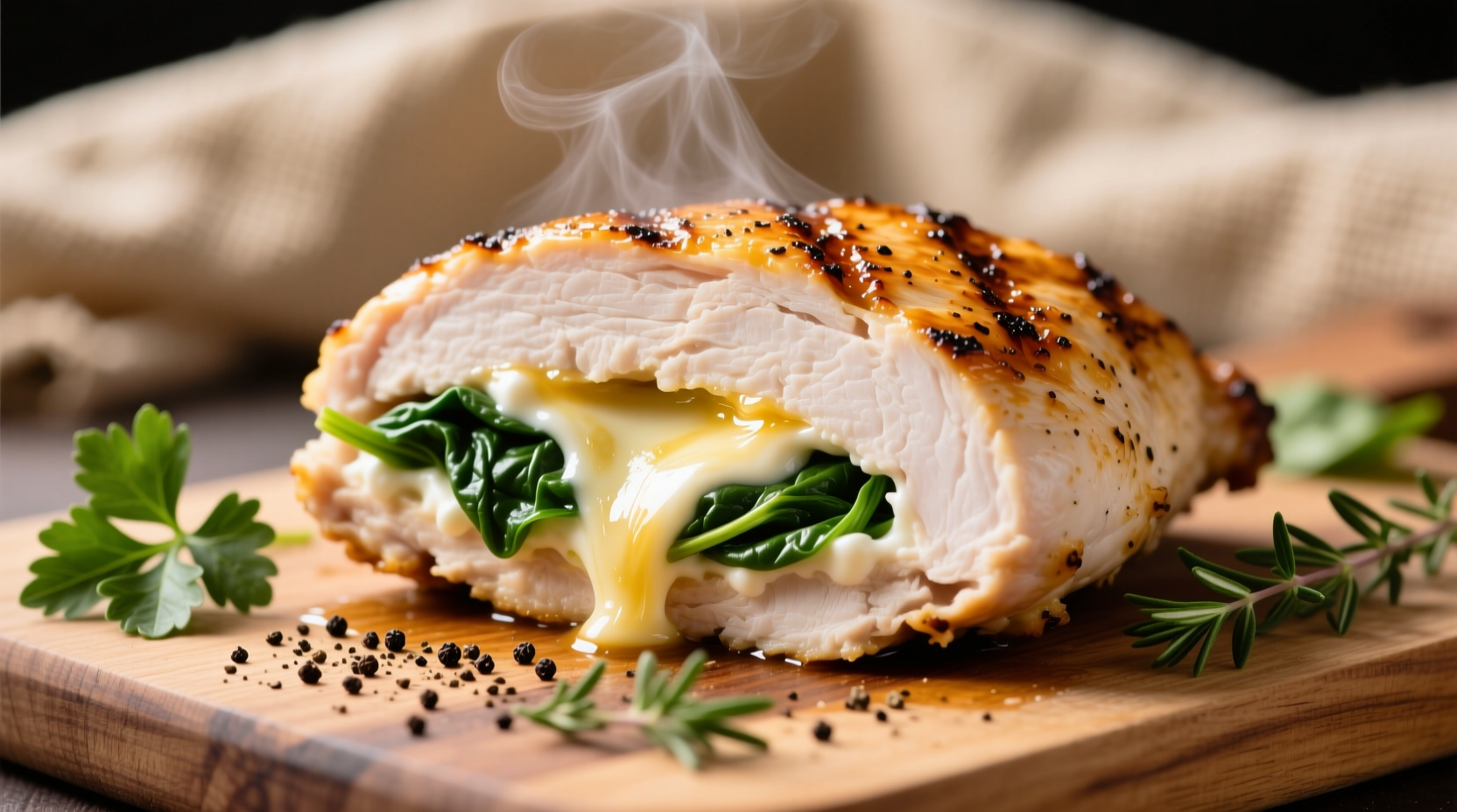Perfect Stuffed Chicken Breast with Cream Cheese & Spinach