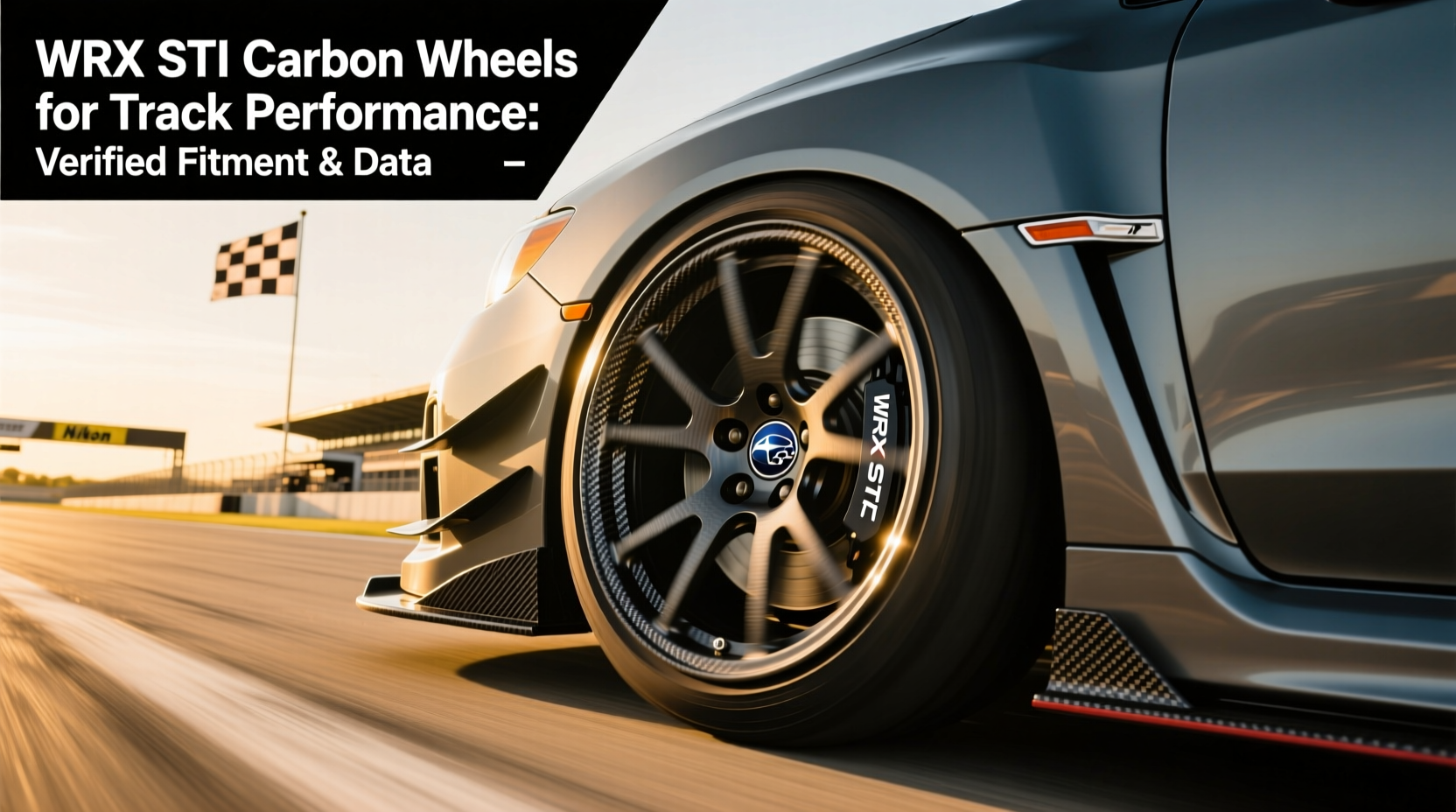 wrx sti carbon wheel track performance