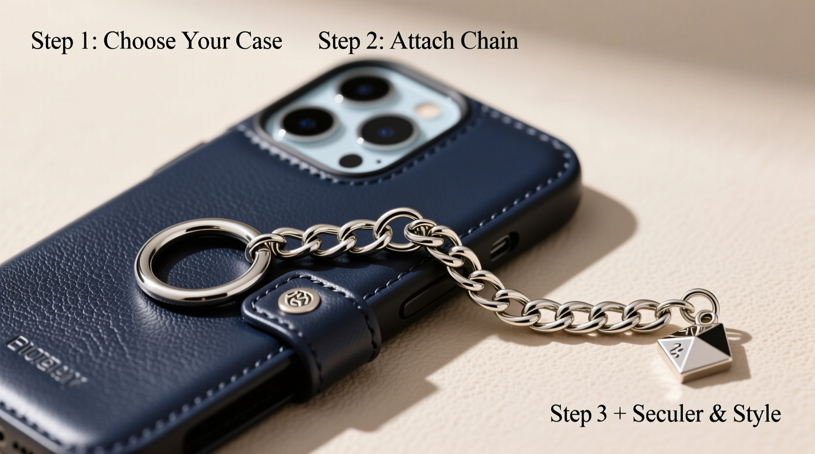 step by step guide to personalizing your phone case with a stylish chain attachment