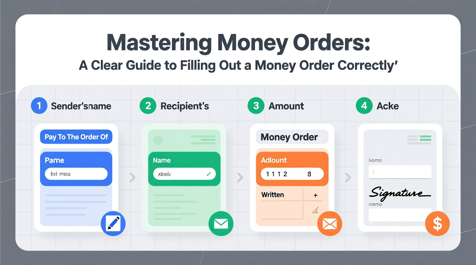 mastering money orders a clear guide to filling out a money order check correctly