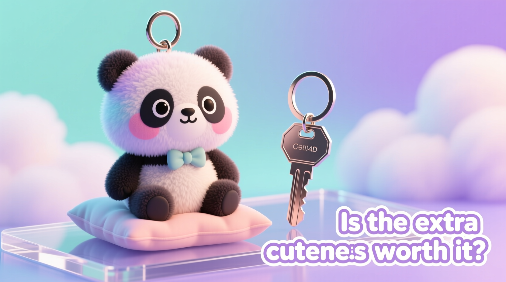 panda keychain vs regular keychain is the extra cuteness worth it