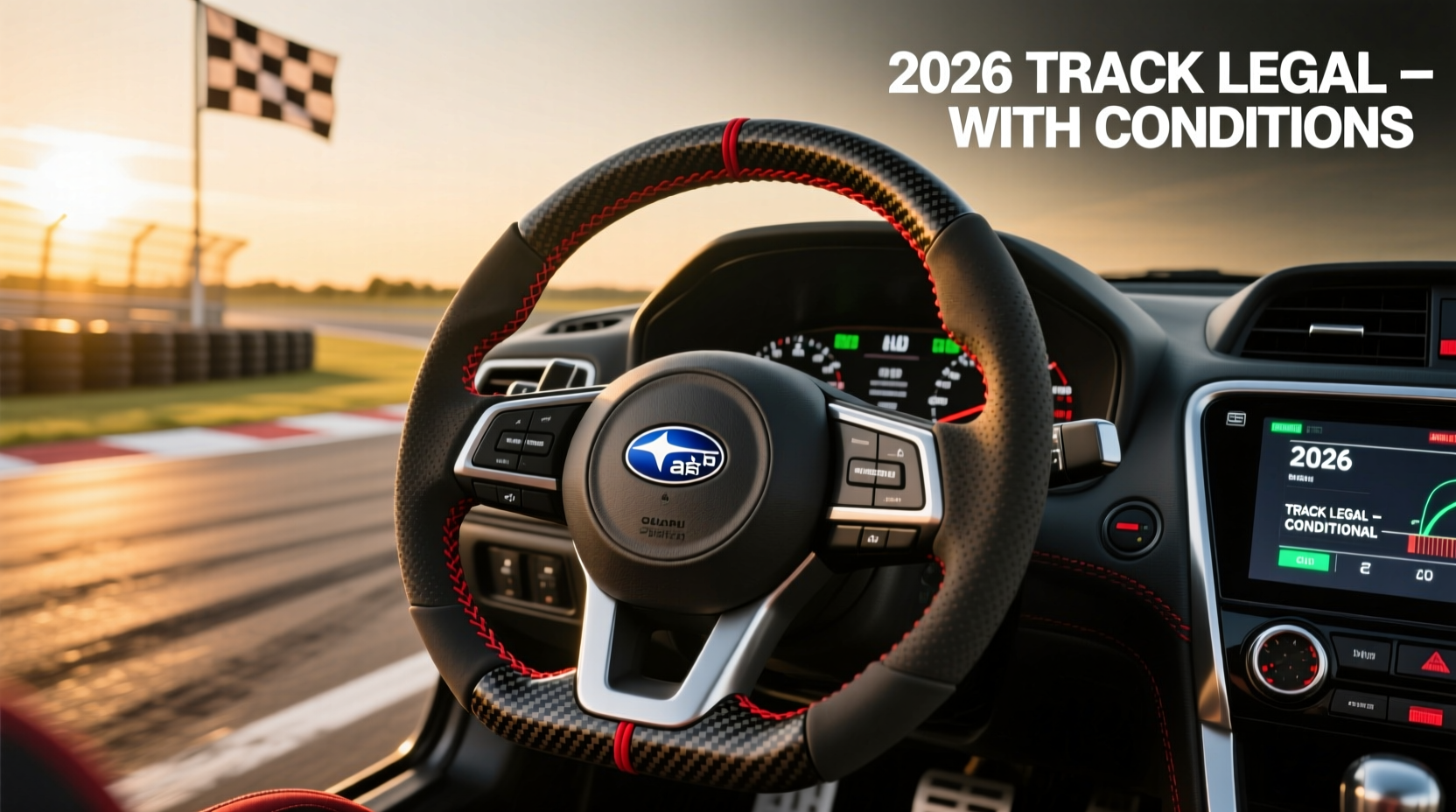 2017 wrx steering wheel track legal 2026