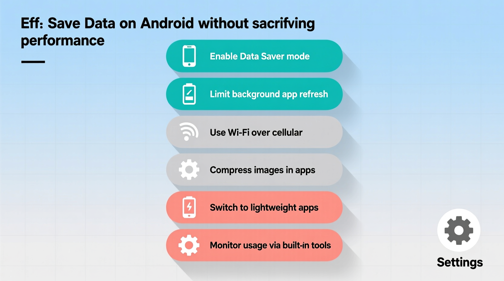 effective strategies to save data on android without sacrificing performance